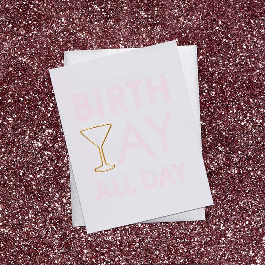 Chez Gagné - "Birth Yay All Day" Paper Clip Card