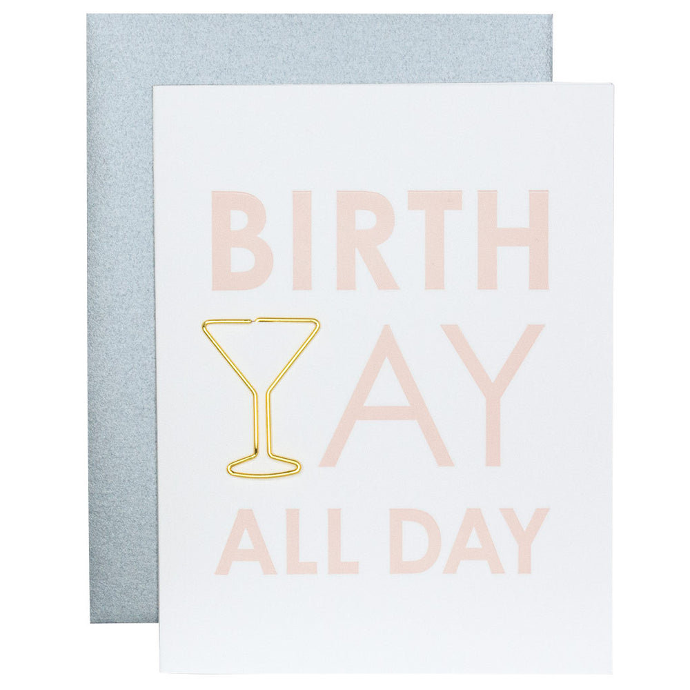 Chez Gagné - "Birth Yay All Day" Paper Clip Card