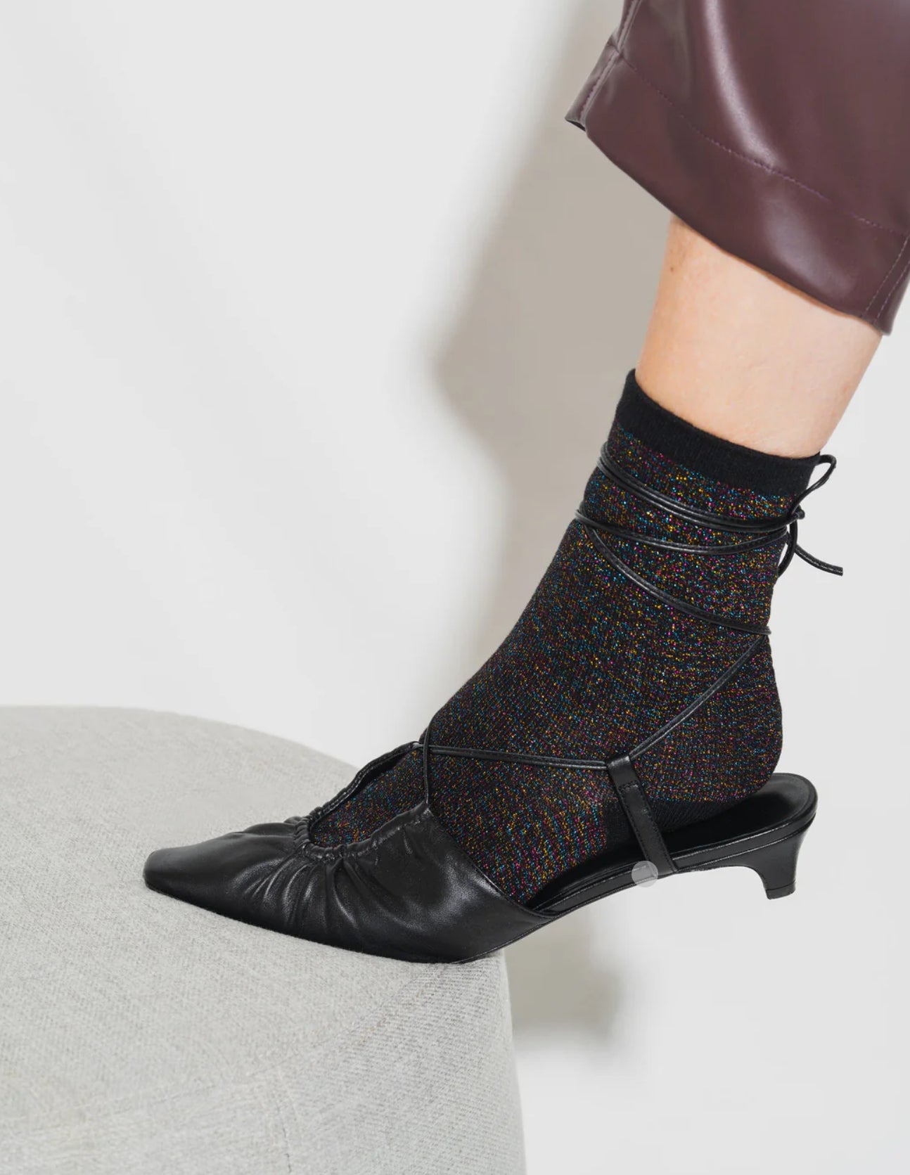 Unified - Glitter Socks - Black Disco