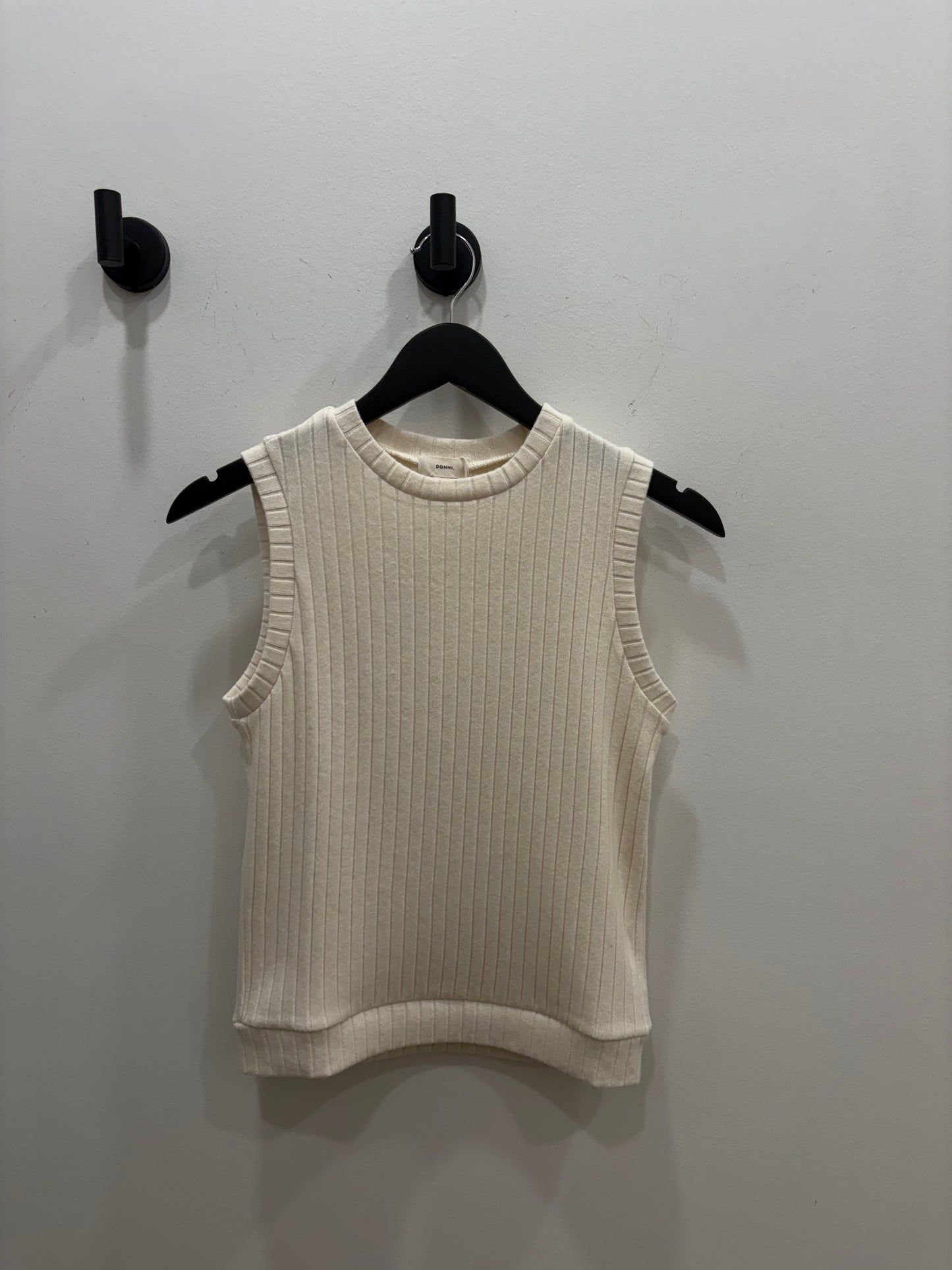 Donni - Sweater Rib Shell - Cream