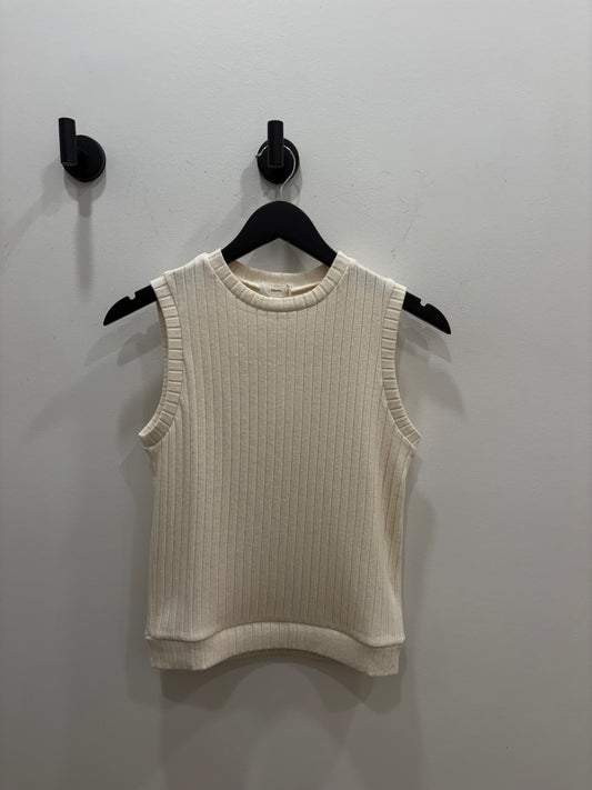 Donni - Sweater Rib Shell - Cream