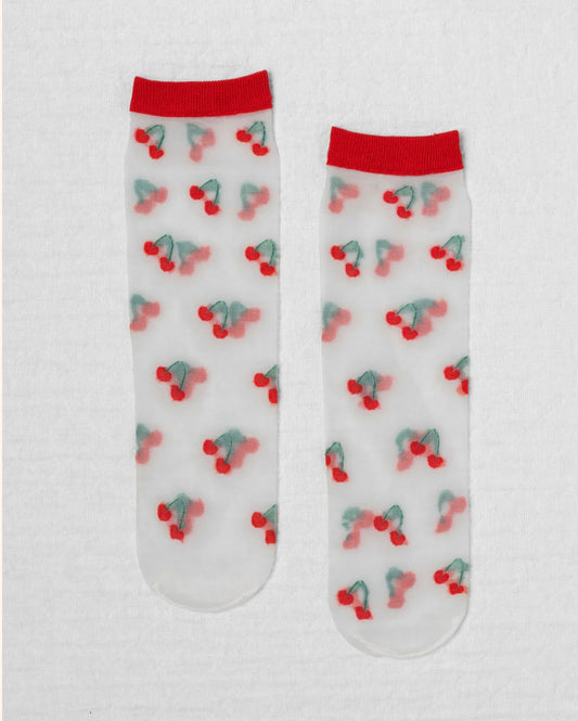 Unified - Sheer Fruit Socks - Cherry