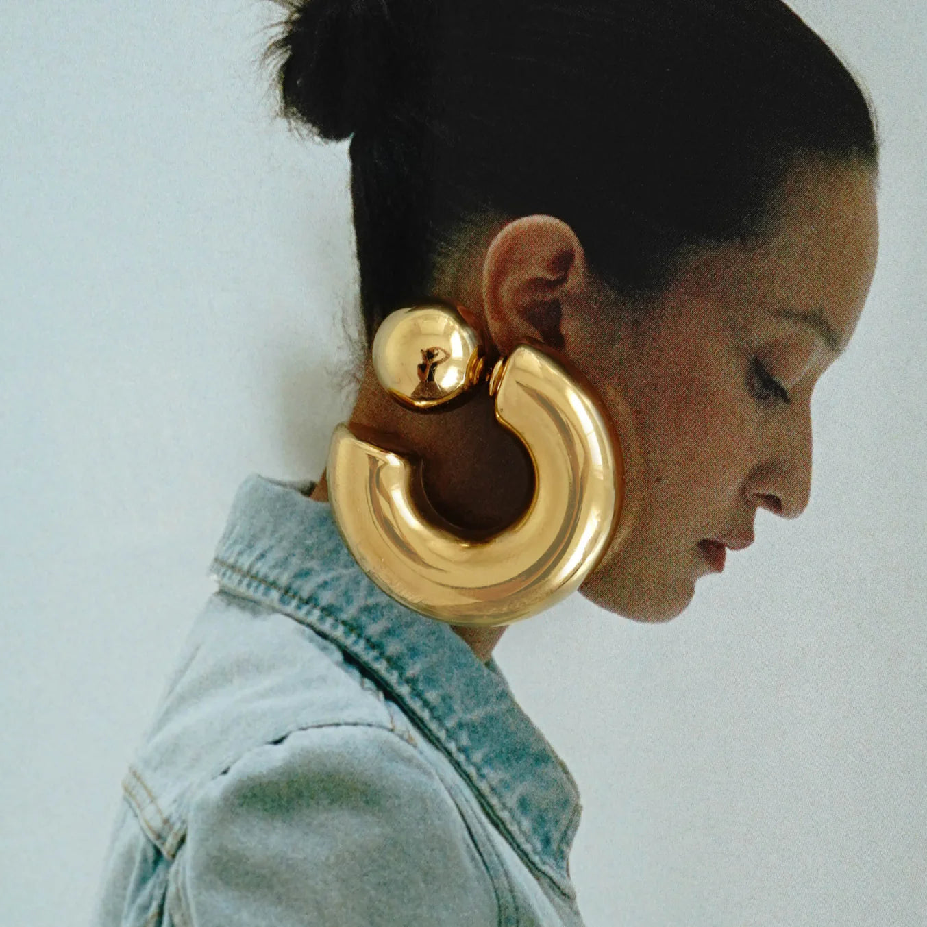 Au Naturale - Trilogy Hoop Studs