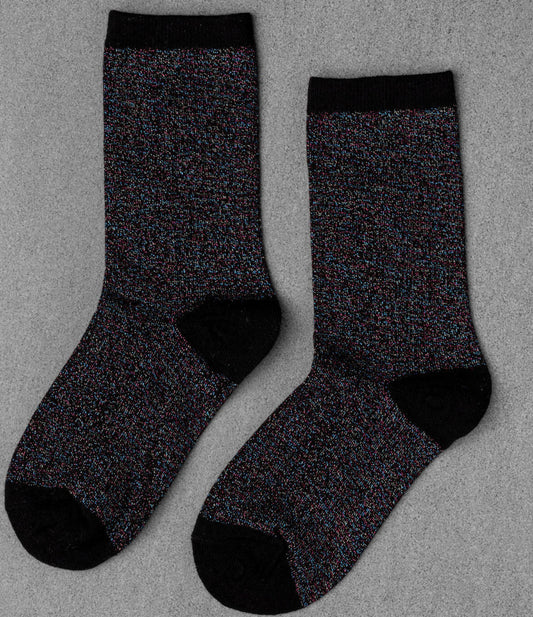 Unified - Glitter Socks - Black Disco