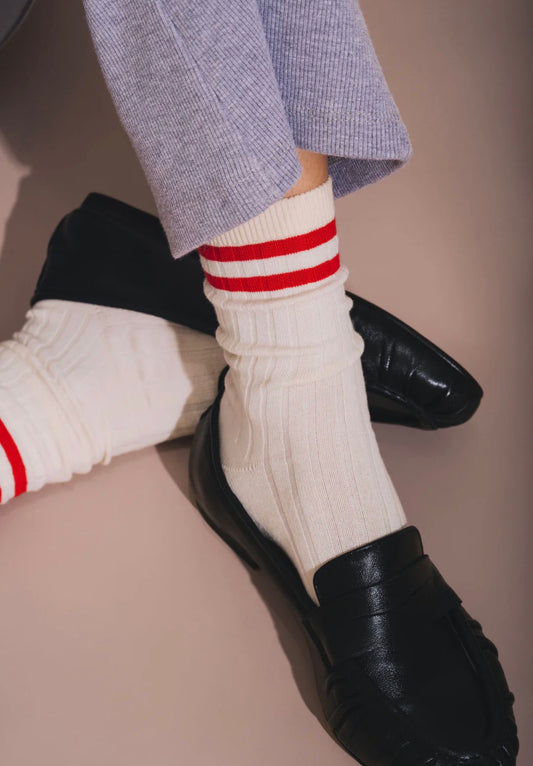 Unified - Academy Socks - Cardinal Stripe