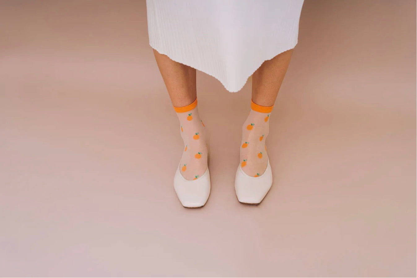 Unified - Sheer Fruit Socks - Clementine
