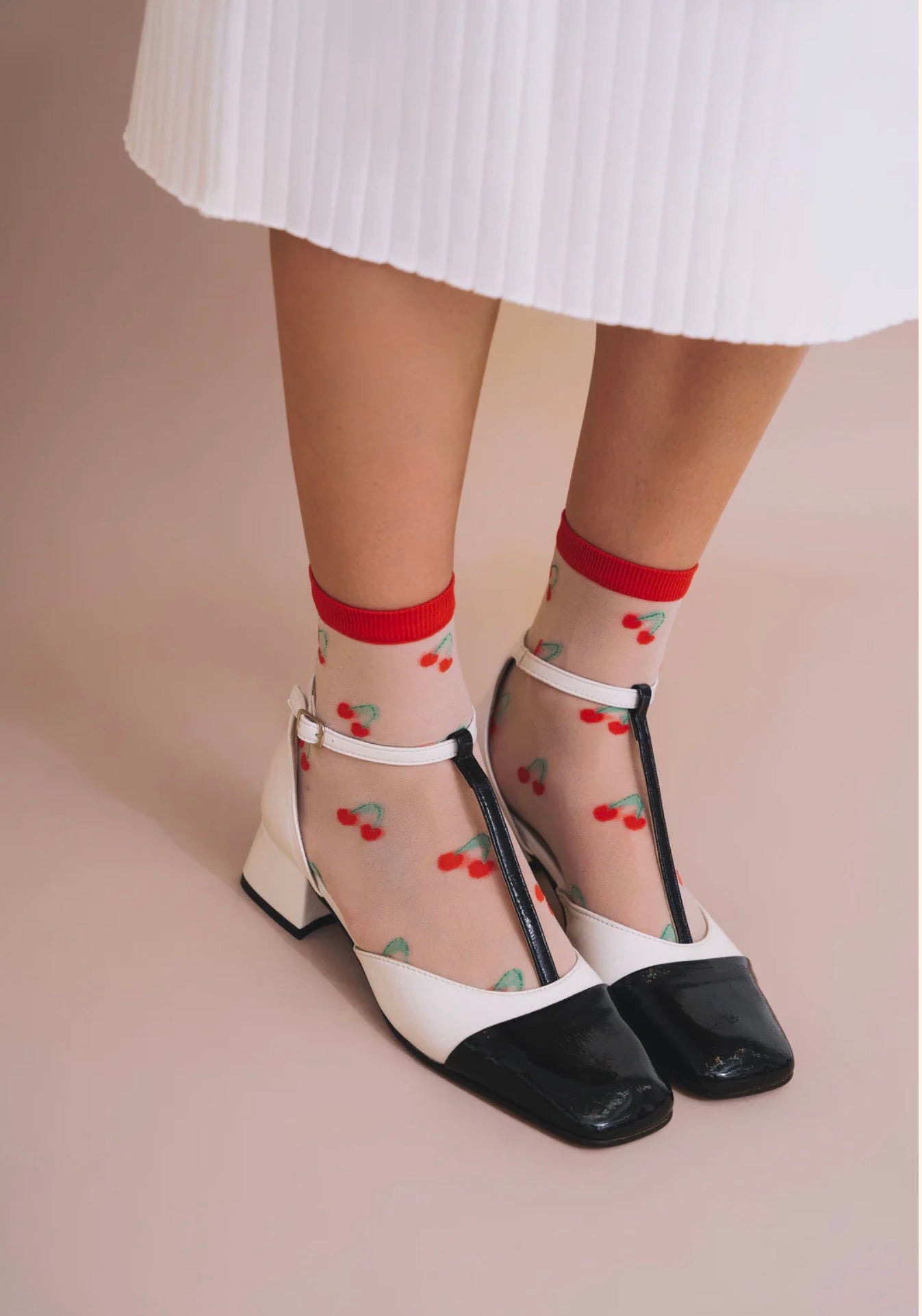 Unified - Sheer Fruit Socks - Cherry