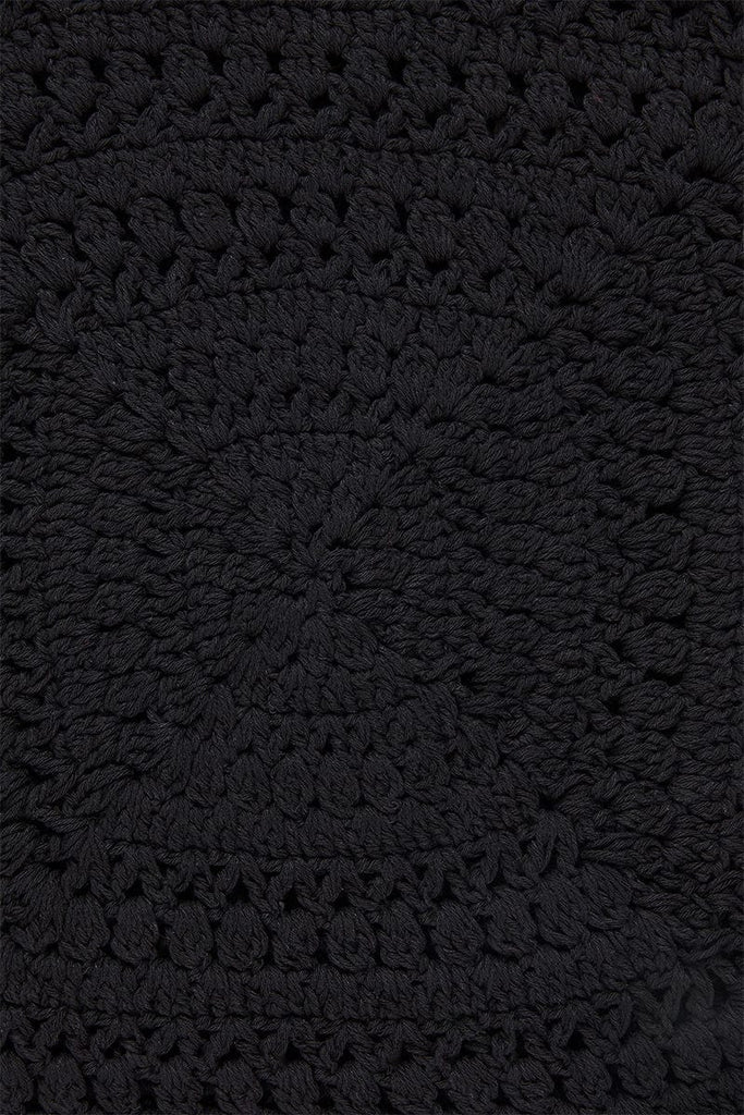 Faithfull The Brand - Cala Bianca Crochet Hat -  Black