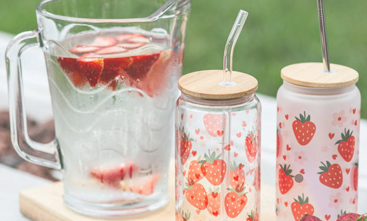 Studio 220 - 16oz Strawberry Glass Set