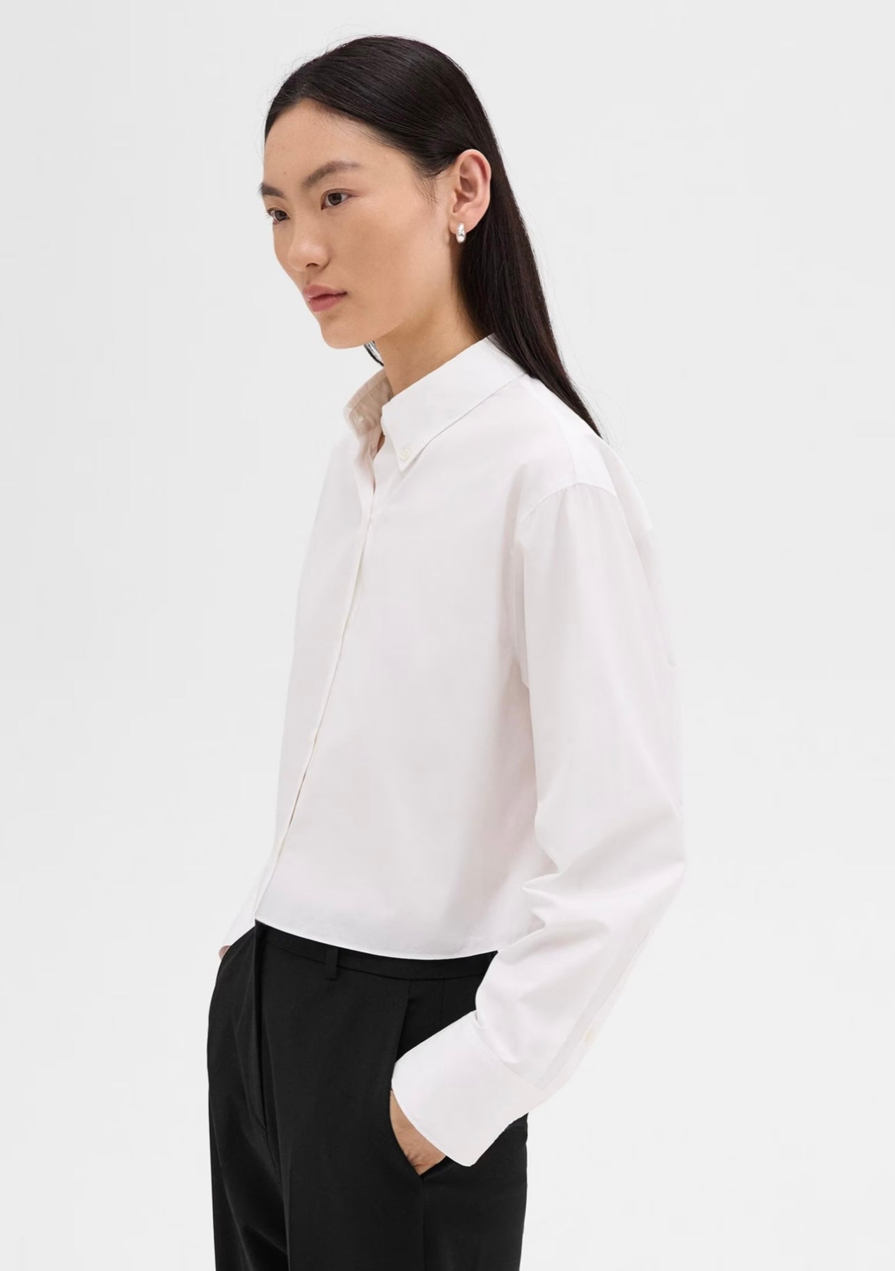 Theory - Cropped Boxy Shirt