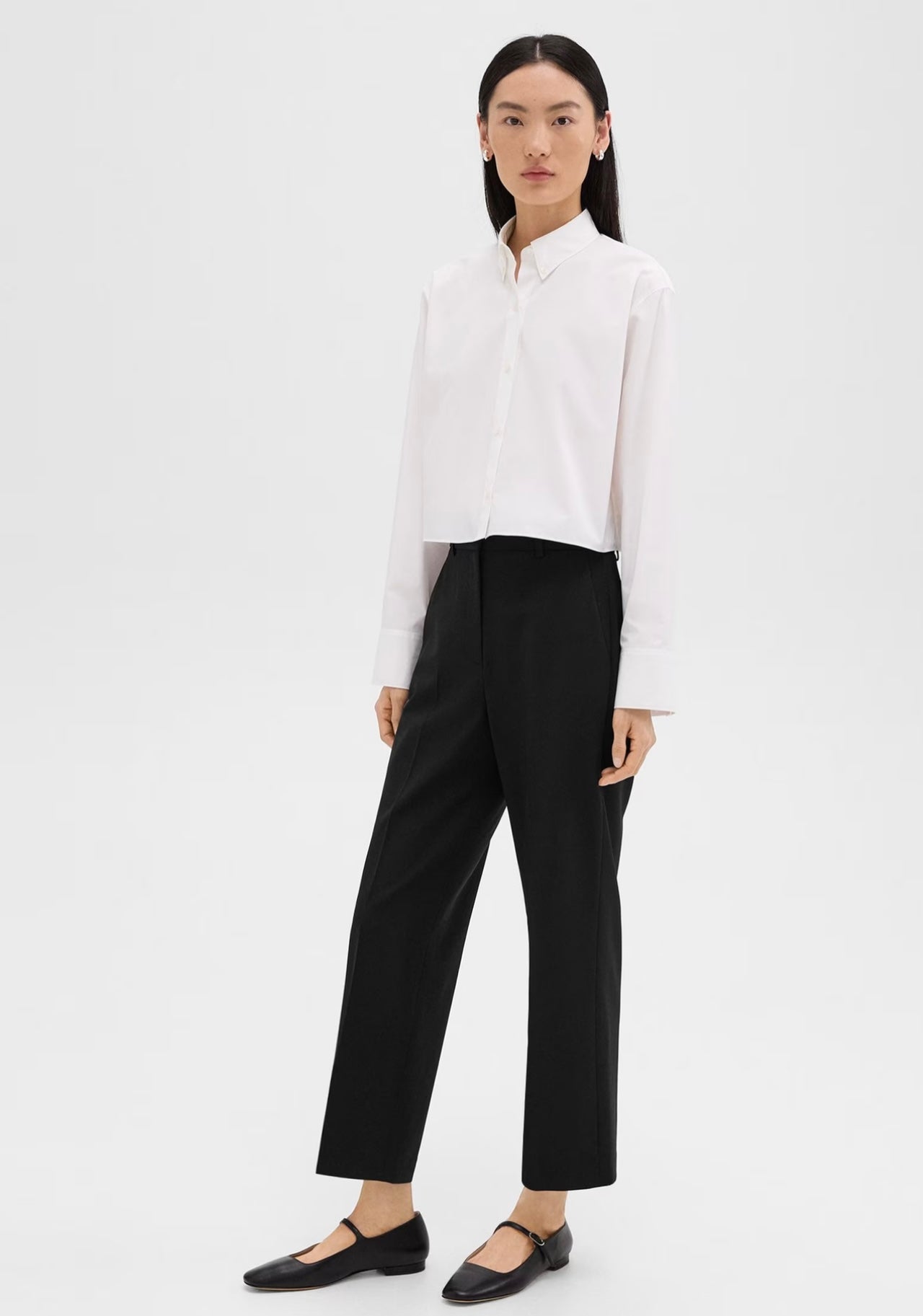 Theory - Cropped Boxy Shirt