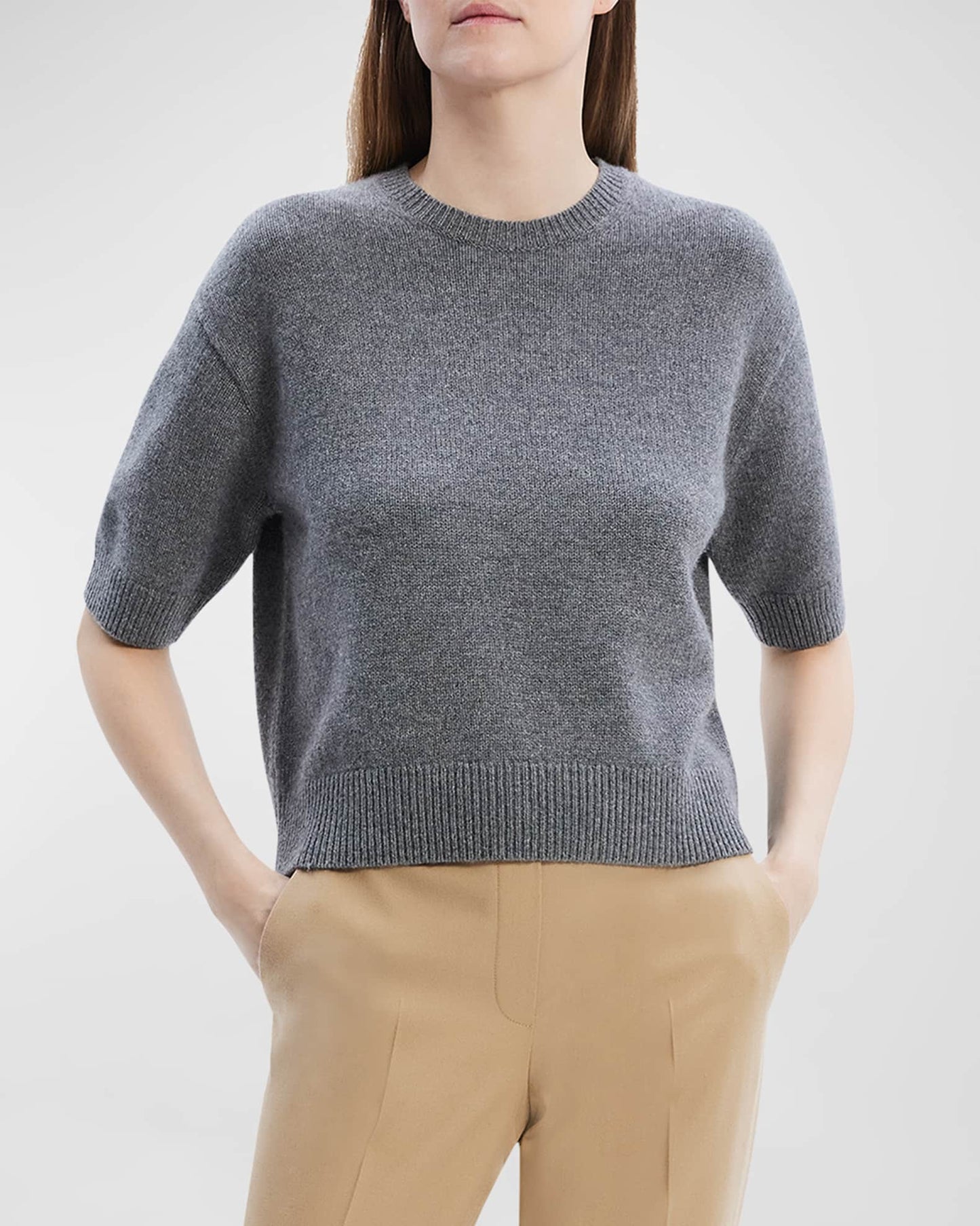 Theory - Cashmere Crop Tee