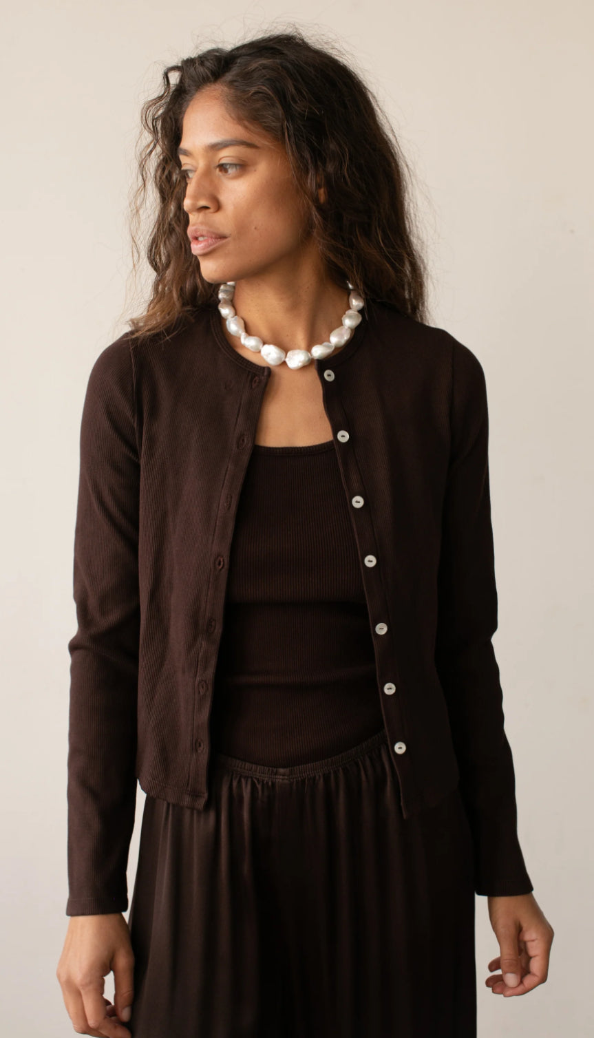 Donni - Box Weave Stretch Cardi