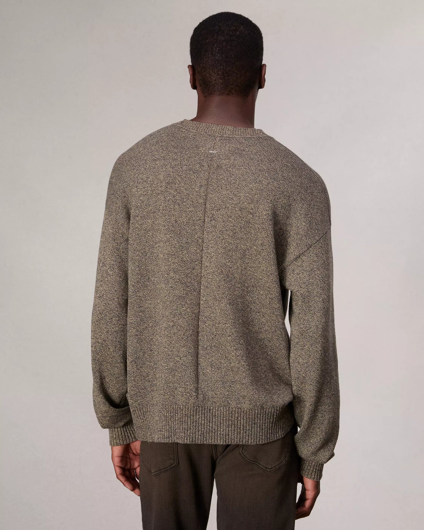 Rag & Bone - Dexter Marled Cotton Crewneck - Army Multi