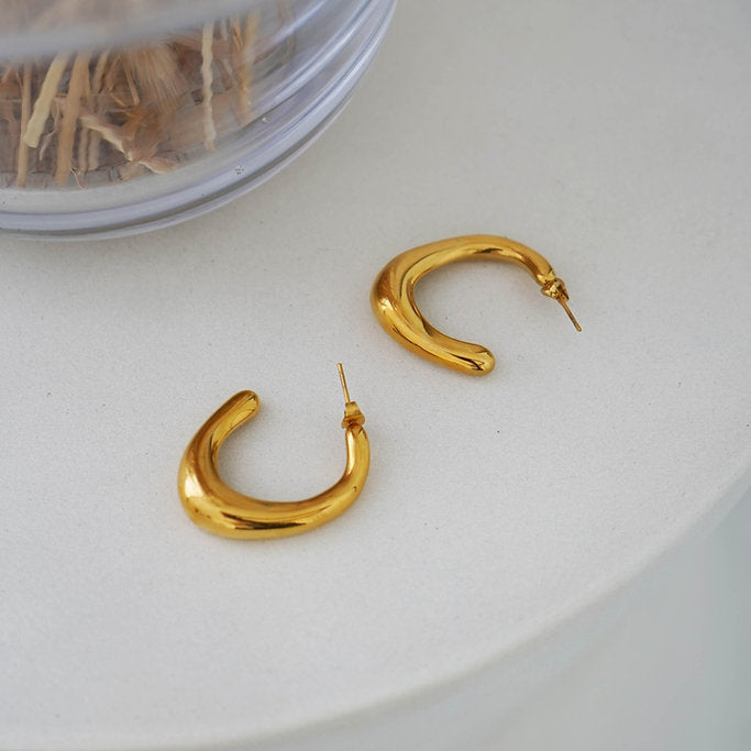 Au Naturale Jewelry - Hook Hoop Stud