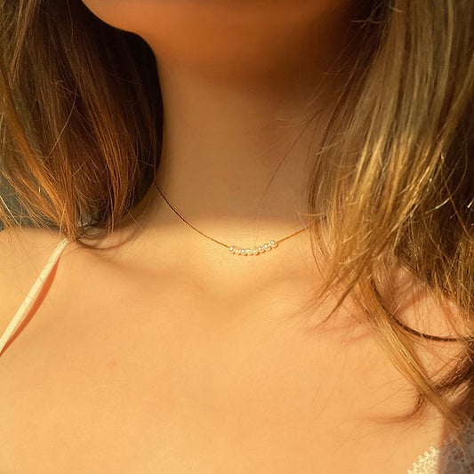Au Naturale Jewelry - Grace Pearl Choker Necklace