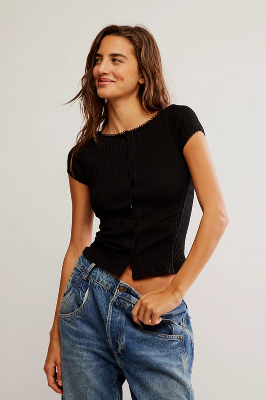 Free People - Most Wanted Cardi - Black
