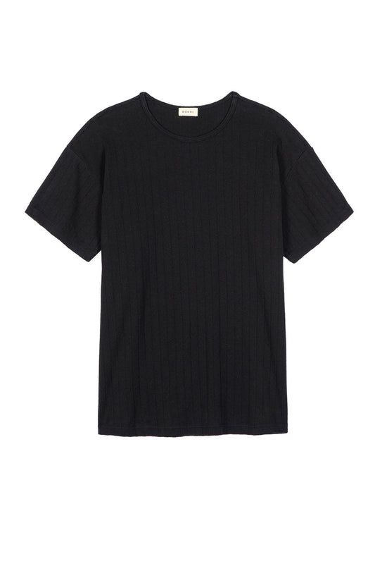 Donni - Pointelle Oversized Tee - Jet