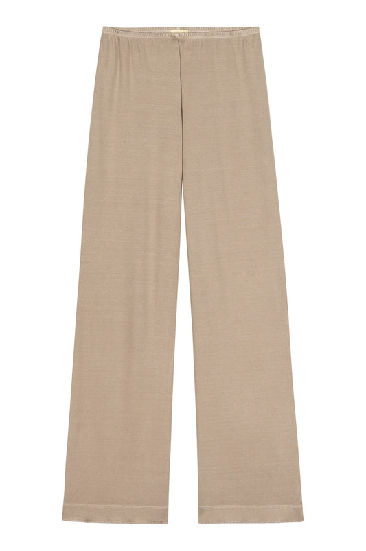 Donni - Baby Rib Scallop Contrast Pant - Shitake