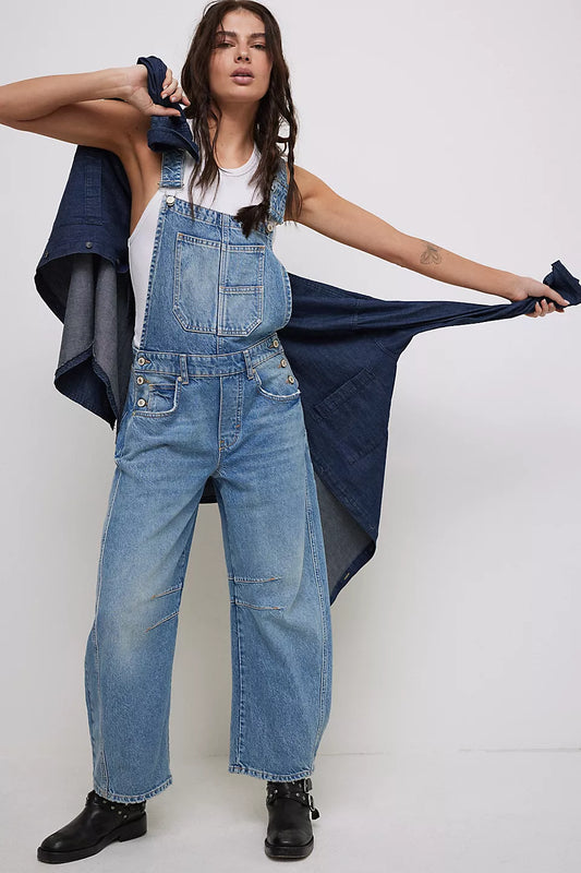 Free People - Good Luck Overall - Ultra Light Beam