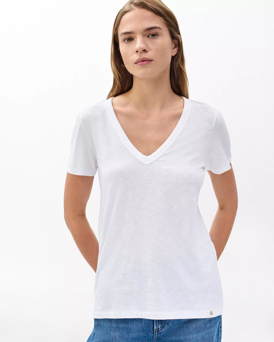 Rag & Bone - The Slub Vee - White