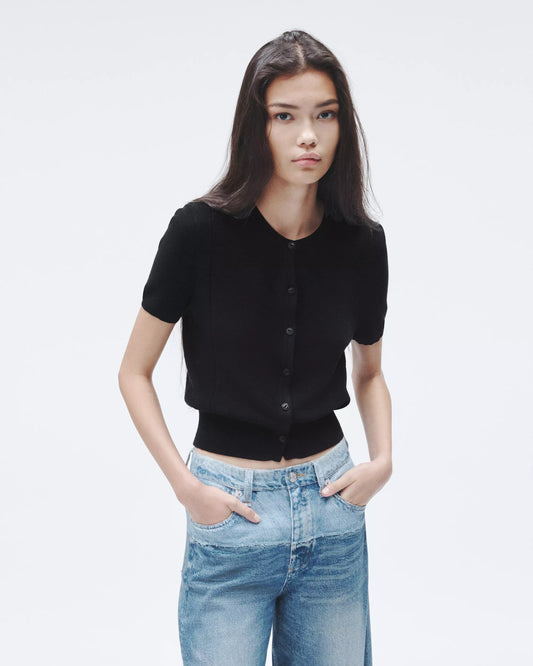 Rag & Bone - Dina Cotton Cardigan - Black