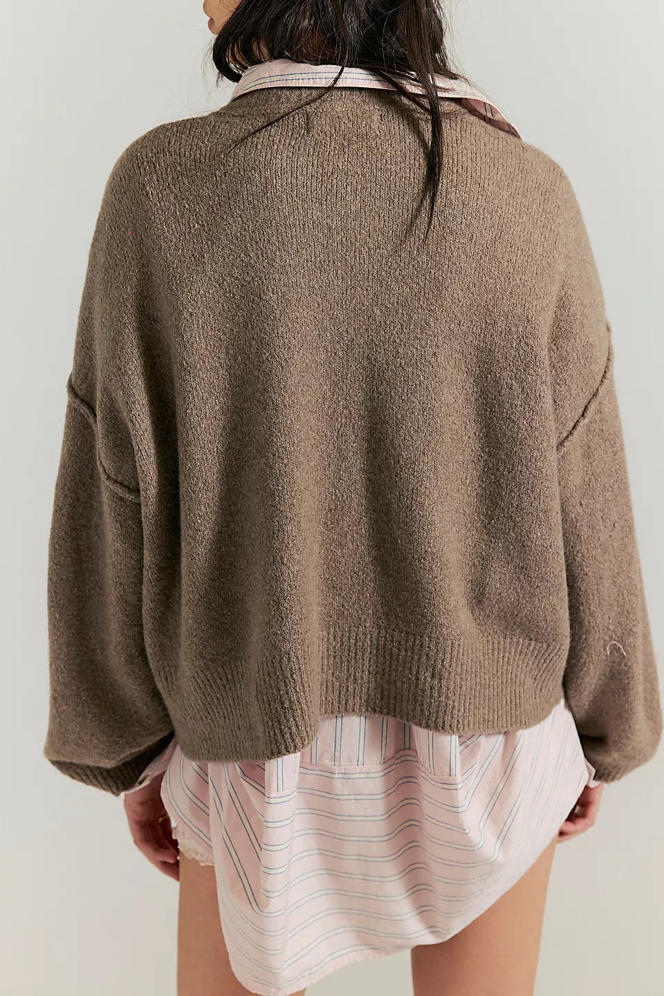 Free People - Cool of the Night Cardi - Mocha