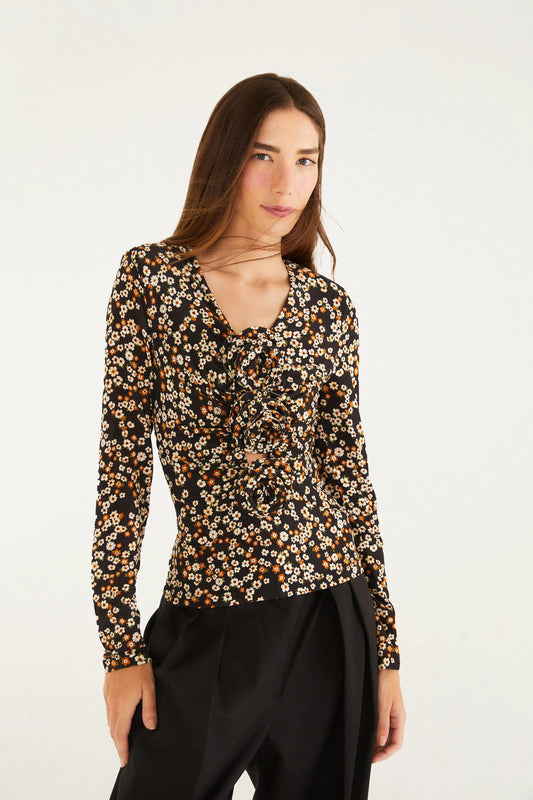 FARM Rio - Tiny Flowers Jersey Blouse
