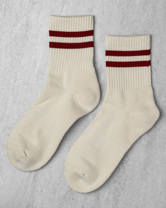 Unified - Gym Sock - Mulberry Stripe