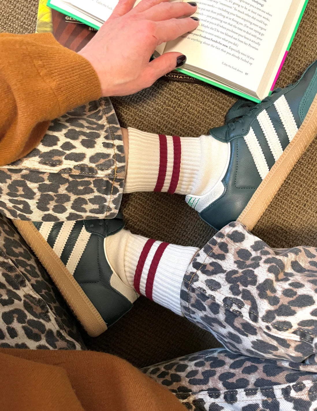 Unified - Gym Sock - Mulberry Stripe