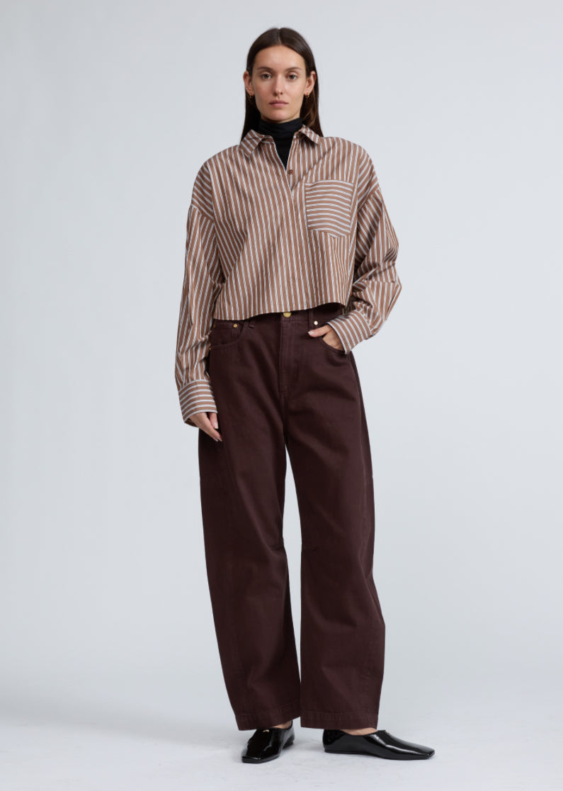 Rag & Bone - Marin Cropped Striped Shirt