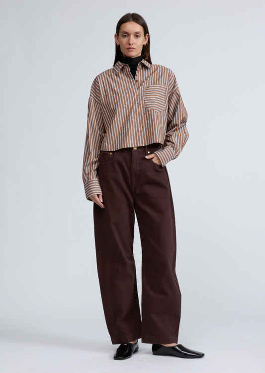 Rag & Bone - Marin Cropped Striped Shirt