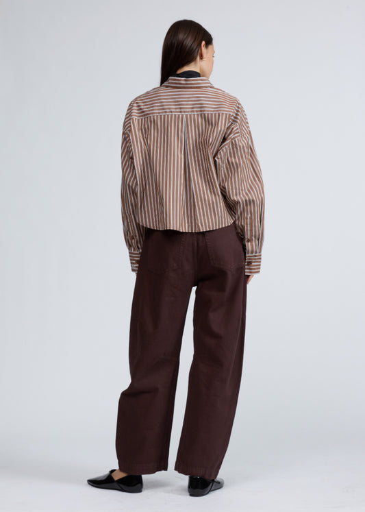 Rag & Bone - Marin Cropped Striped Shirt