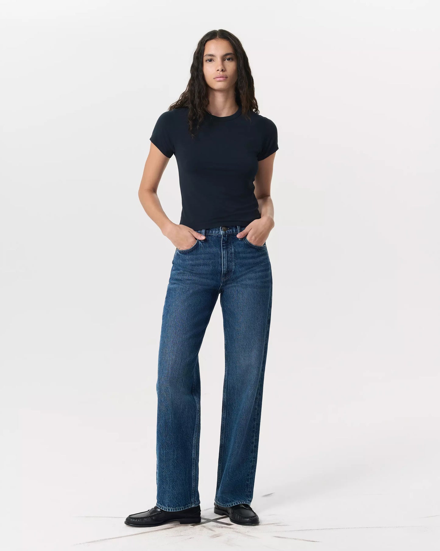Rag & Bone - Shea High-Rise Relaxed Straight Full Length