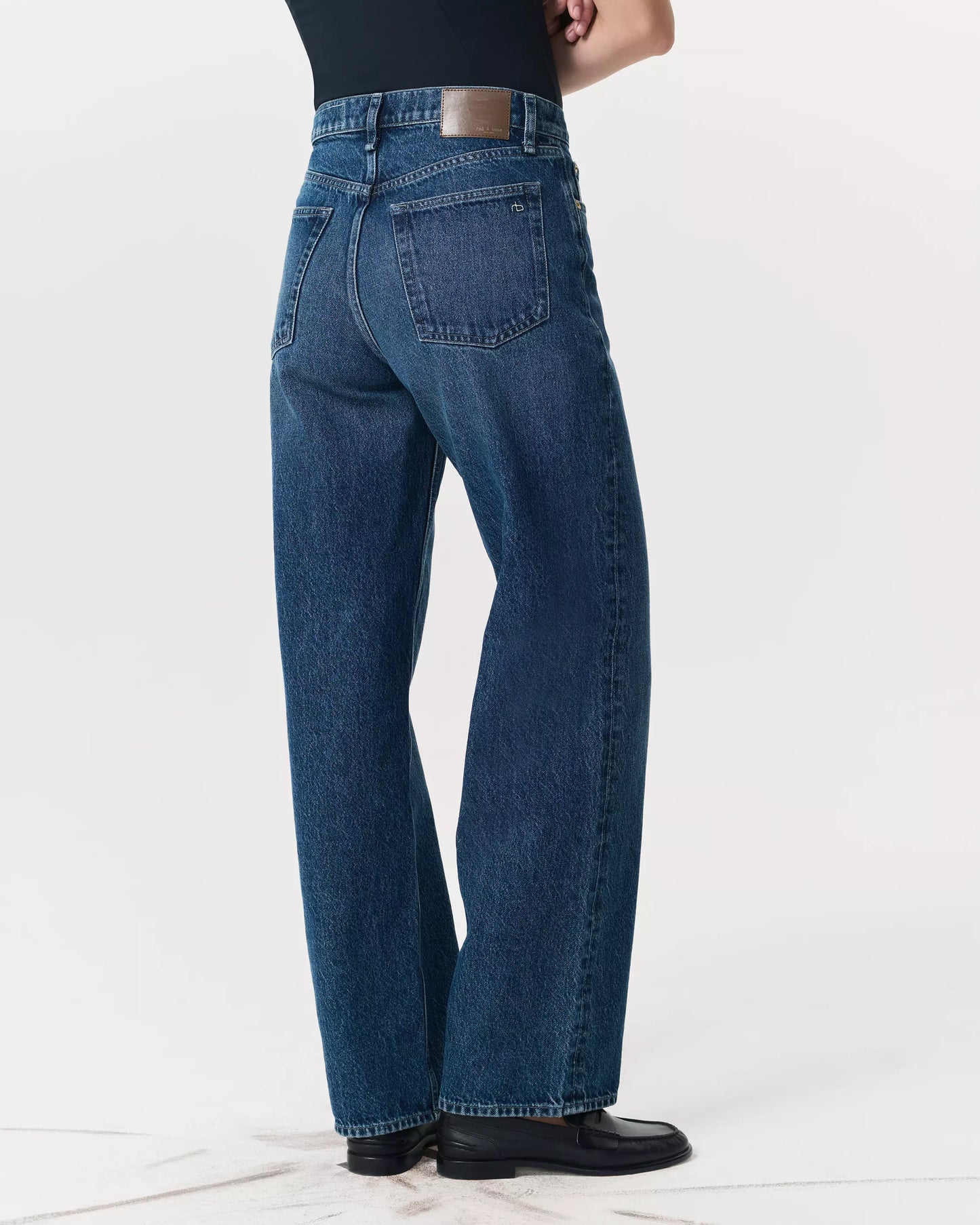 Rag & Bone - Shea High-Rise Relaxed Straight Full Length