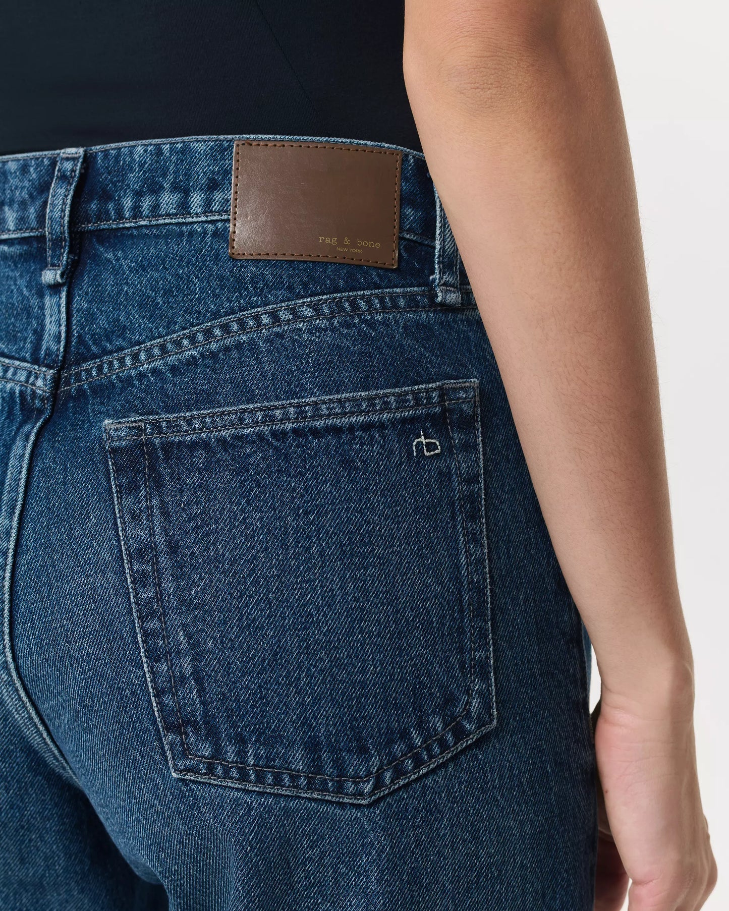 Rag & Bone - Shea High-Rise Relaxed Straight Full Length