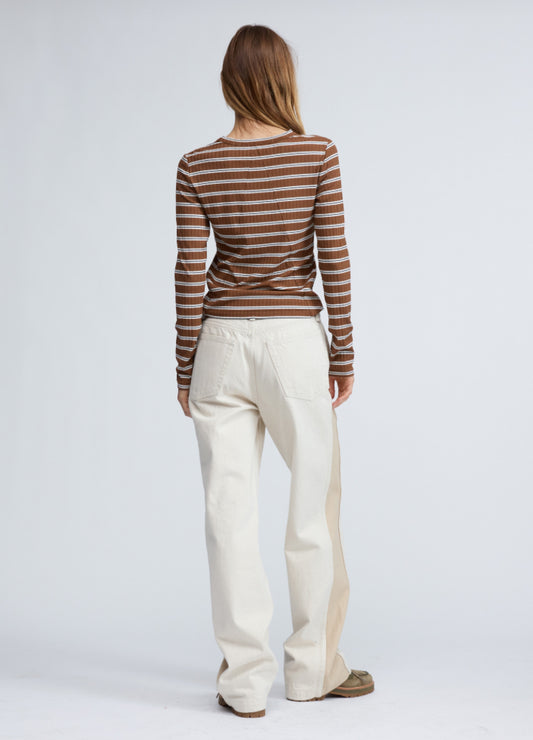 Rag & Bone - Luca Striped Rib Long Sleeve