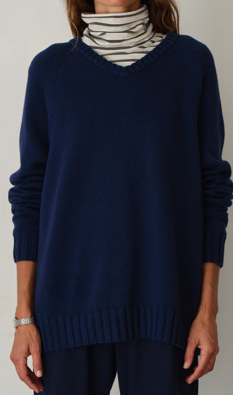 Donni - The Stripe Jersey Turtleneck - Oatmeal