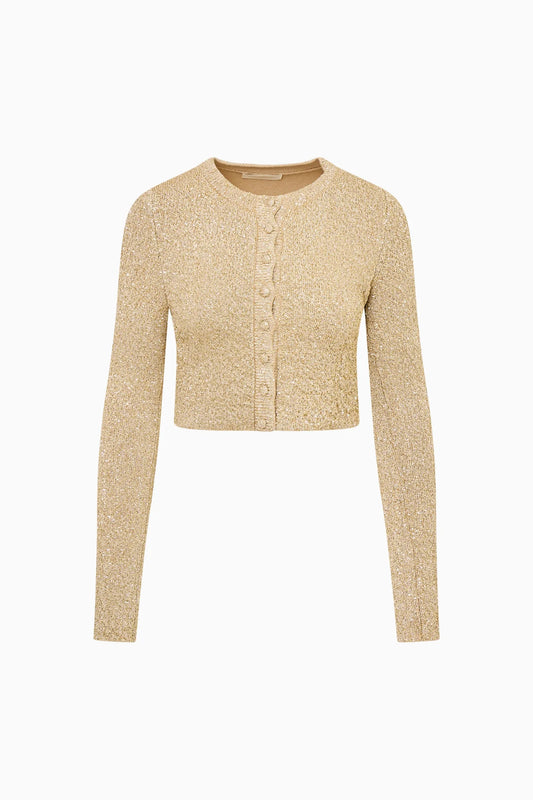 LOVESHACKFANCY - Ferra Cardigan - Honey Gold