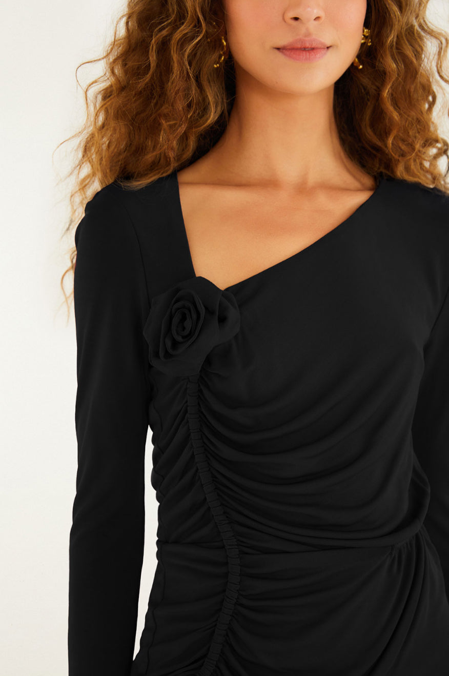 FARM Rio - Black Flower Blouse