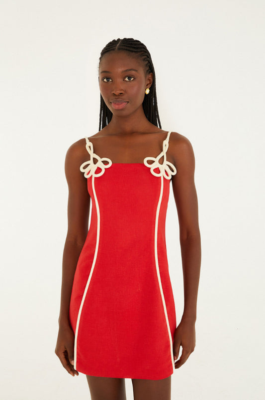 FARM Rio - Red Sleeveless Mini Dress