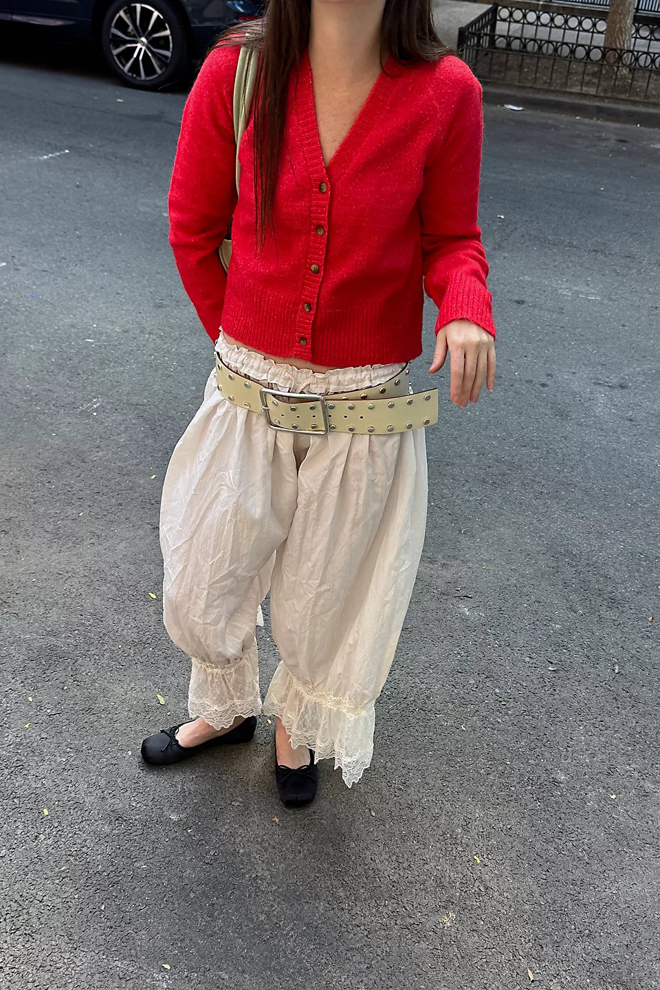 Free People - School Girl Cardi - Cherry Pop