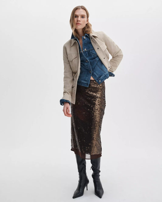 Rag & Bone - Lucy Sequin Skirt