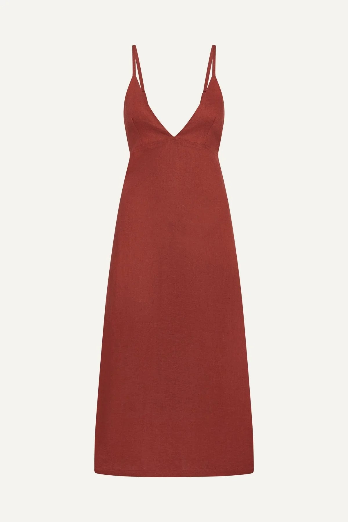 Vitamin A - Zella Dress - Deep Madder