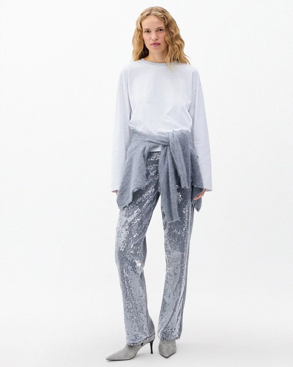 Rag & Bone - Kelly Boxy Long Sleeve - Blue Stripe