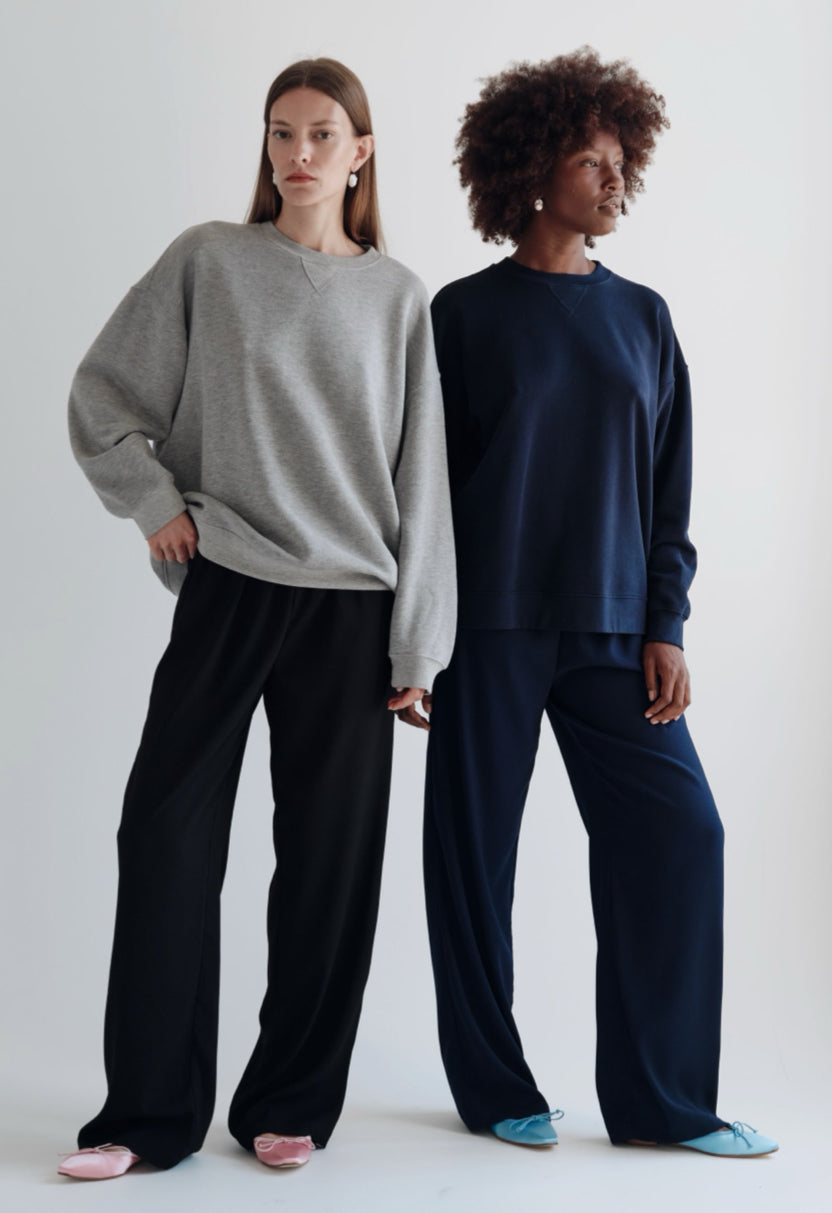 Donni - The Crepe Simple Pant - Jet