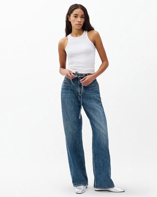 Rag & Bone - Phoebe Drawstring Wide Jean - Delcan