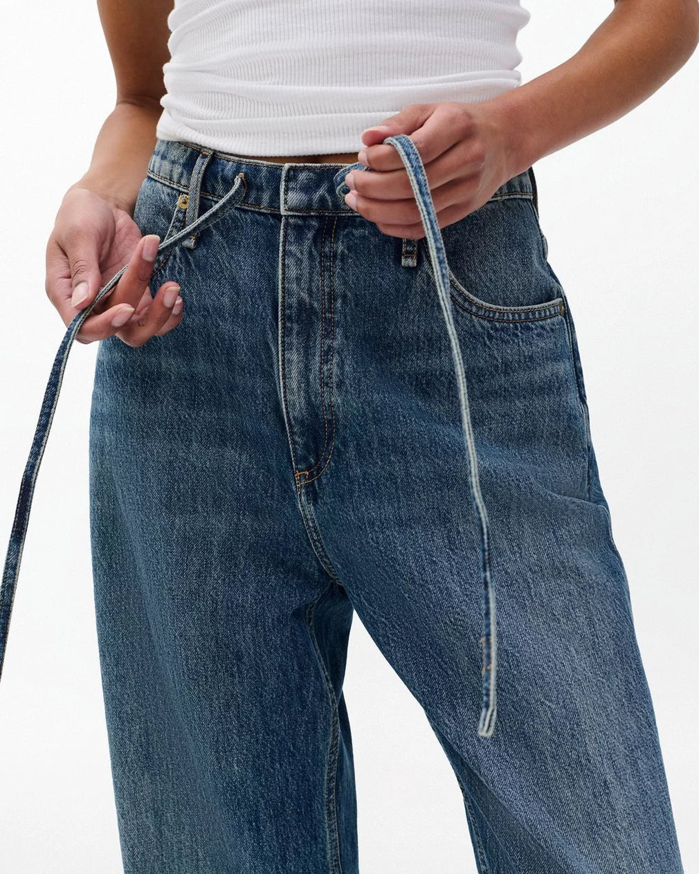 Rag & Bone - Phoebe Drawstring Wide Jean - Delcan