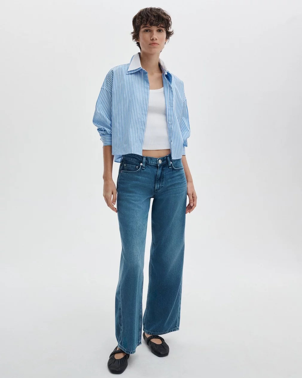 Rag & Bone - Saige Relaxed Straight Jeans