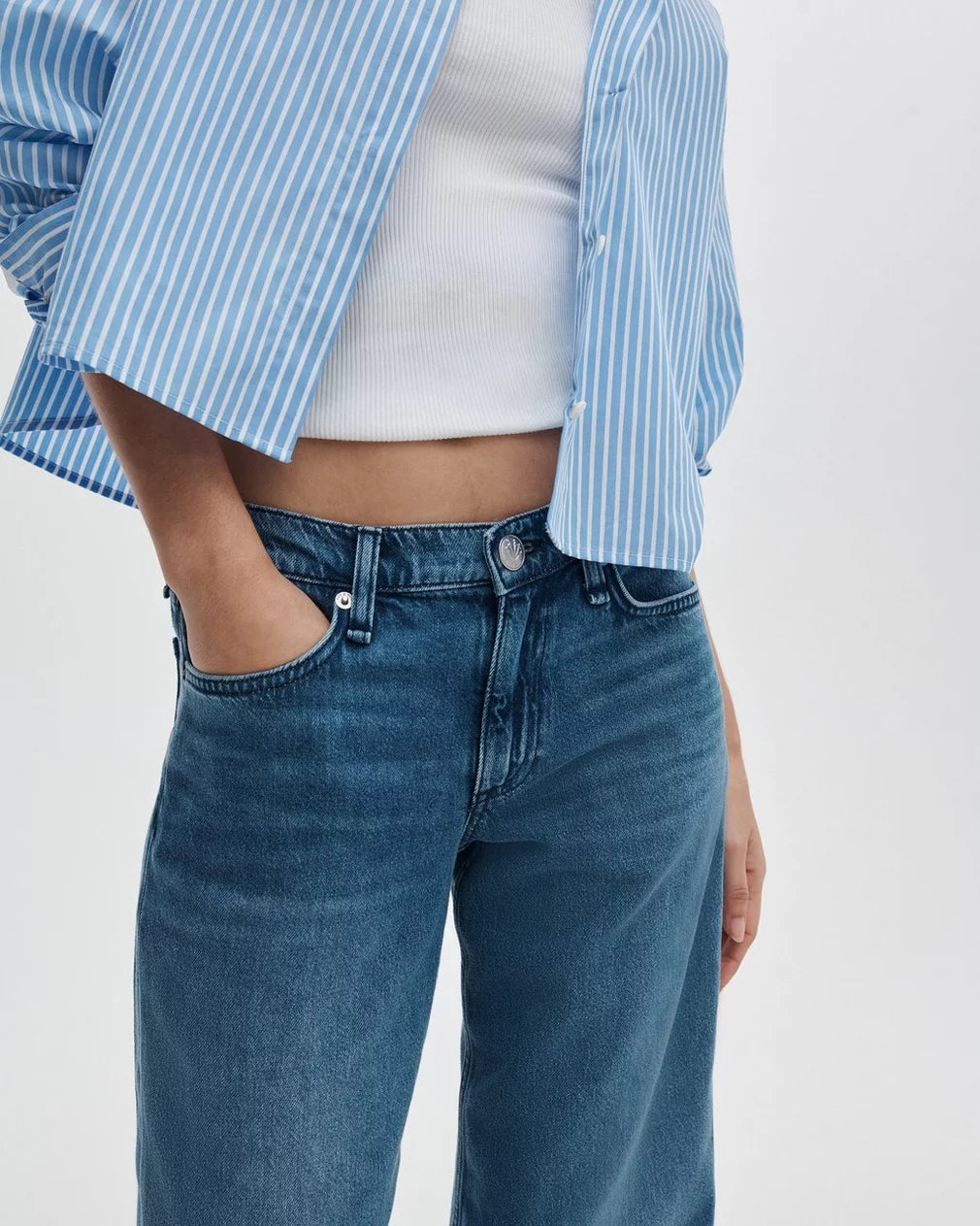 Rag & Bone - Saige Relaxed Straight Jeans